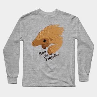 Save The Pangolins - Baby Pangolin Long Sleeve T-Shirt